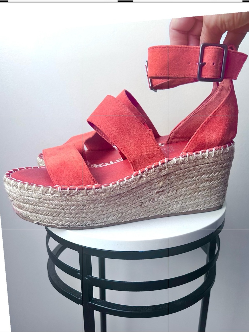 Coconuts by Matisse Coral Suede Espadrille Platform Wedges